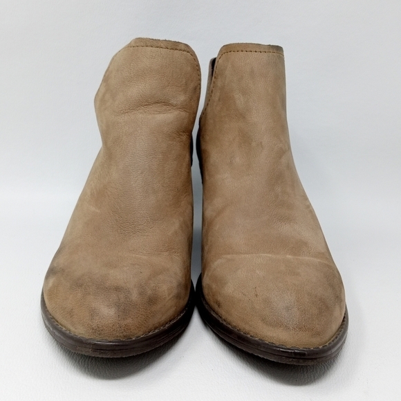 Steve Madden Adelphie Pointed Toe Cut Out Brown Ankle Boots, Women's Size 10 - Picture 5 of 13